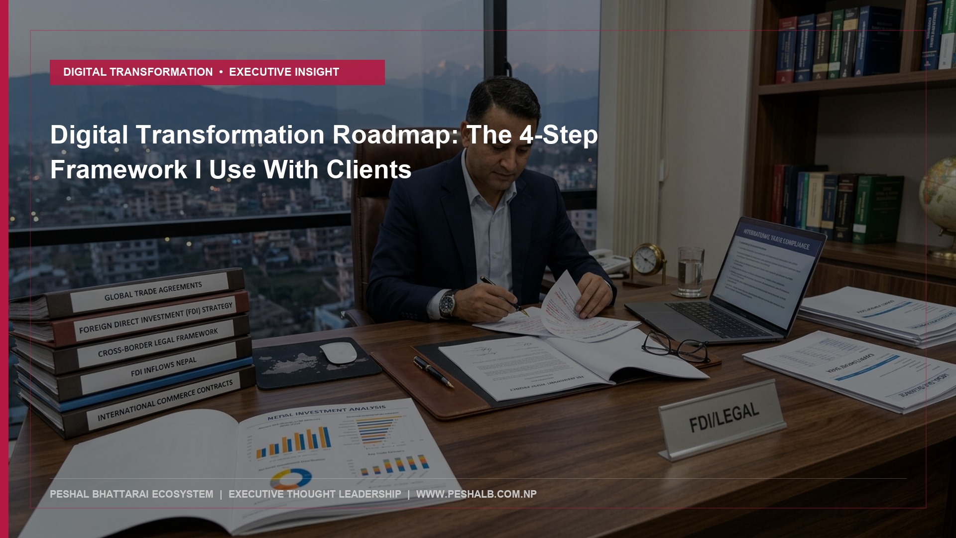 Digital Transformation Roadmap: The 4-Step Framework I Use With Clients - Peshal Bhattarai Executive Thought Leadership