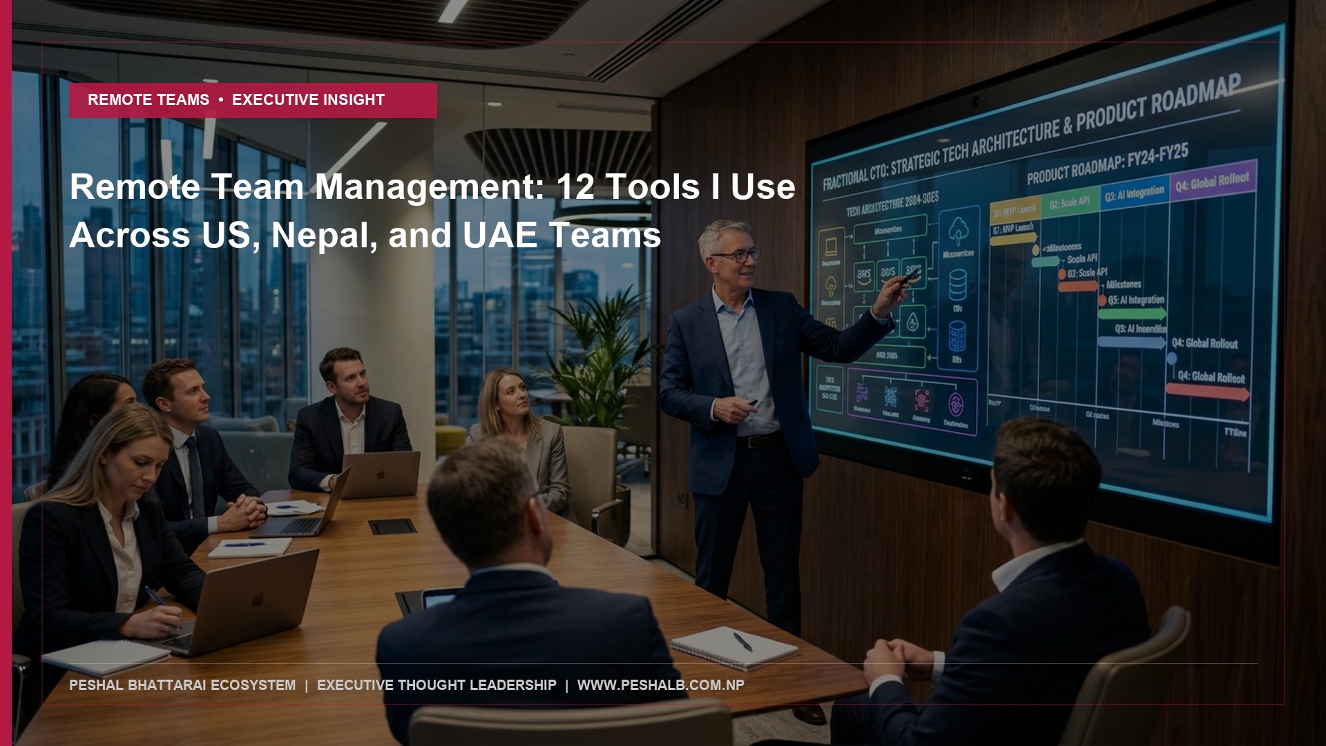 Remote Team Management: 12 Tools I Use Across US, Nepal, and UAE Teams - Peshal Bhattarai Executive Thought Leadership